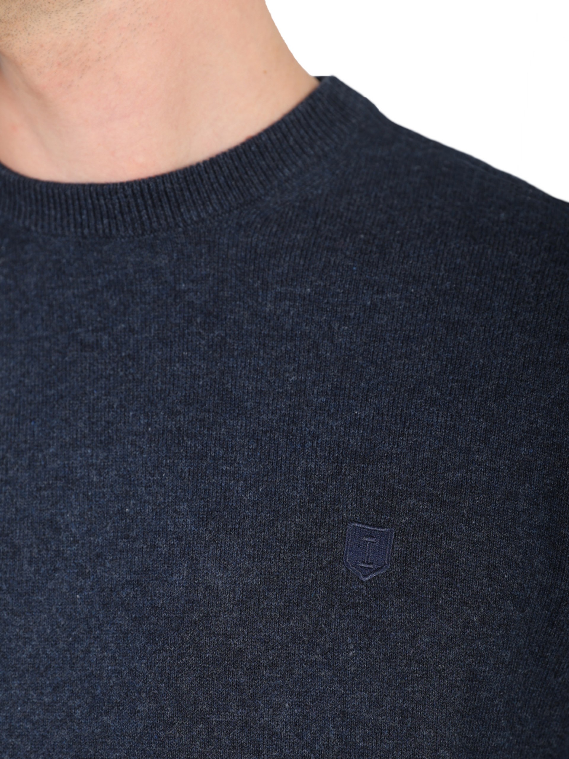 Cotton and cashmere knit sweater