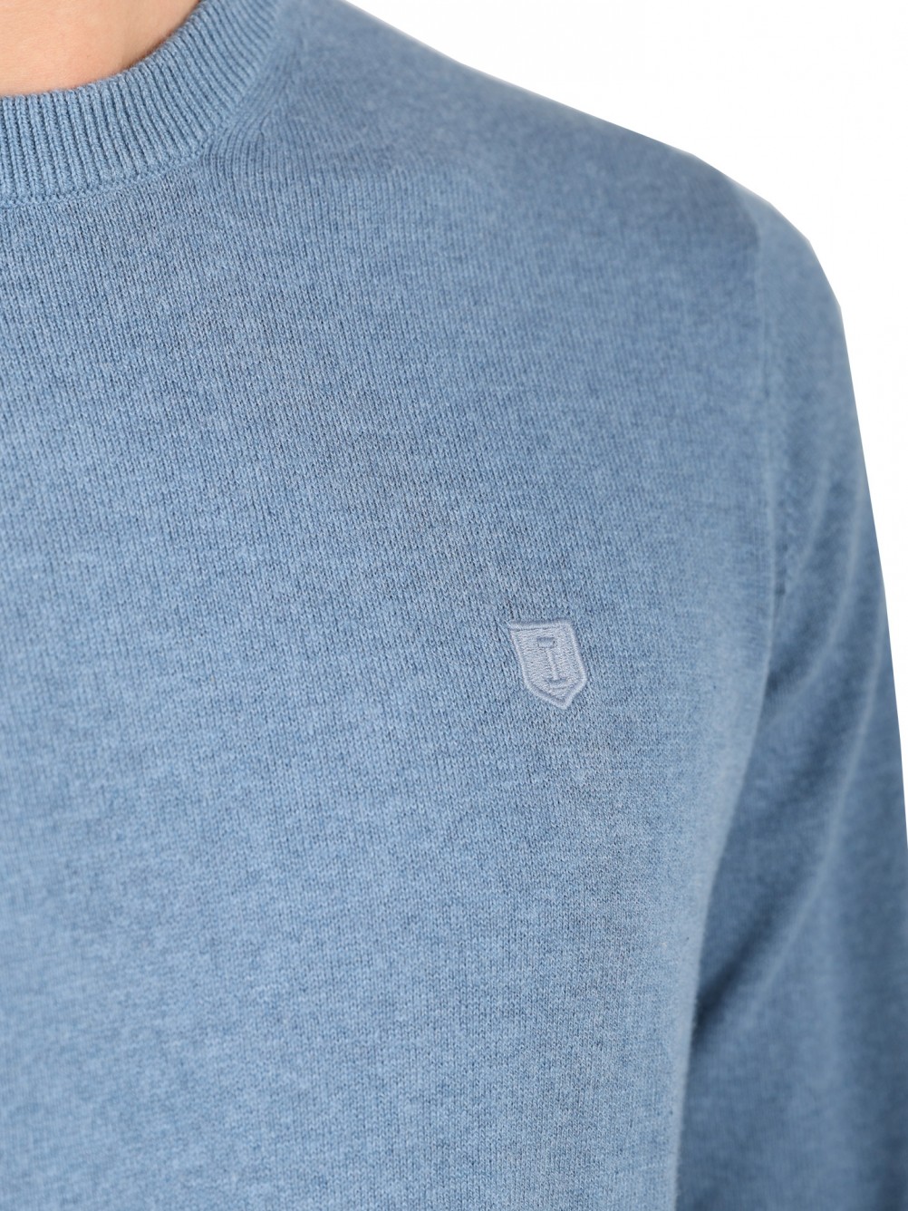 Camisola de malha de algodão e caxemira