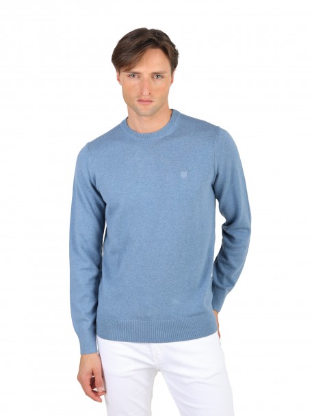 Camisola de malha de algod�o e caxemira