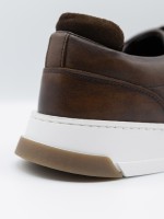 Polished leather ballet flat