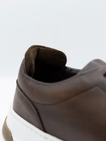 Polished leather ballet flat