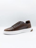 Polished leather ballet flat