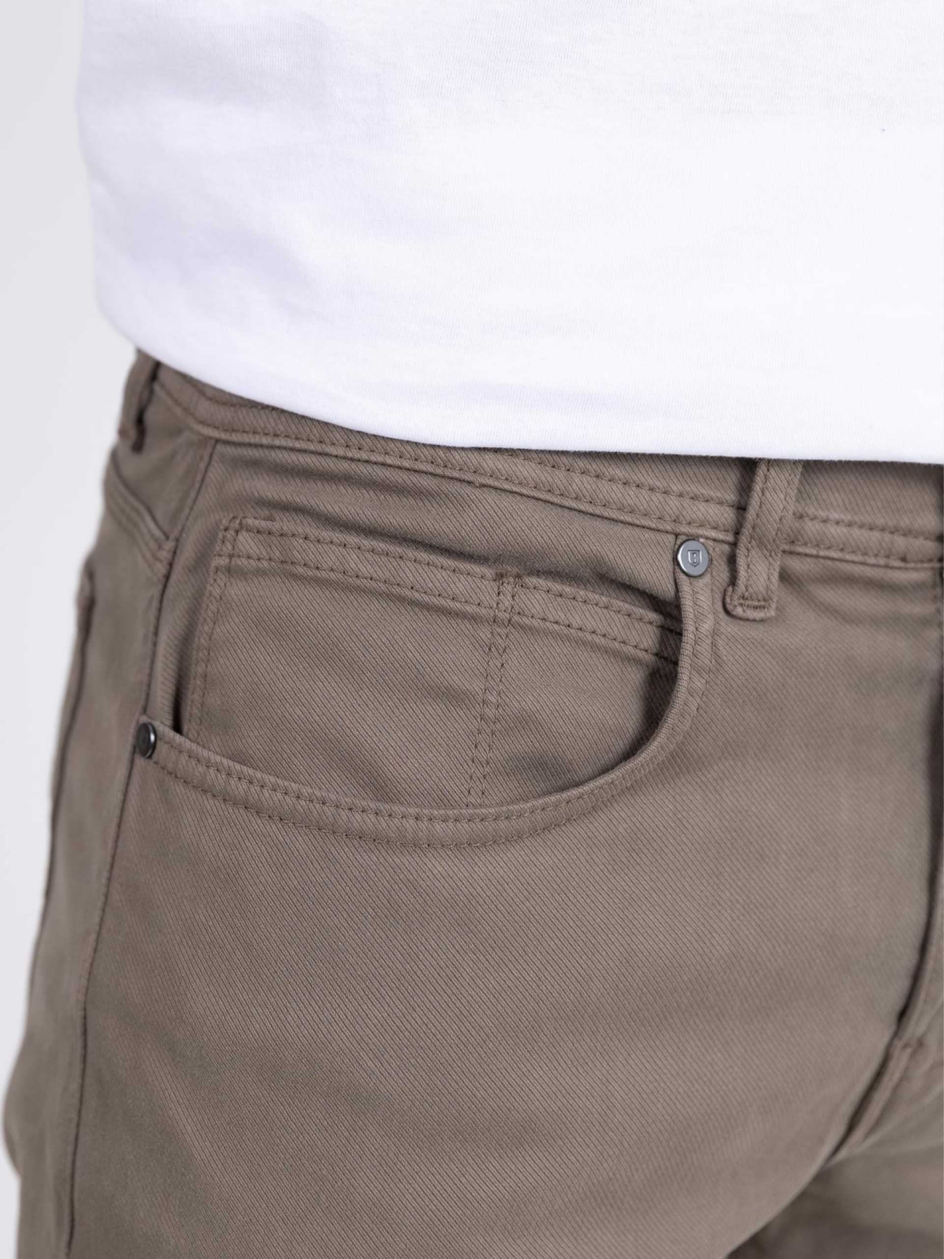 Calça de sarja regular fit