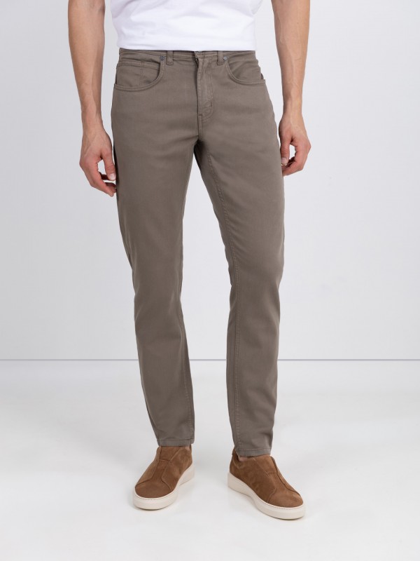 Cala de sarja regular fit