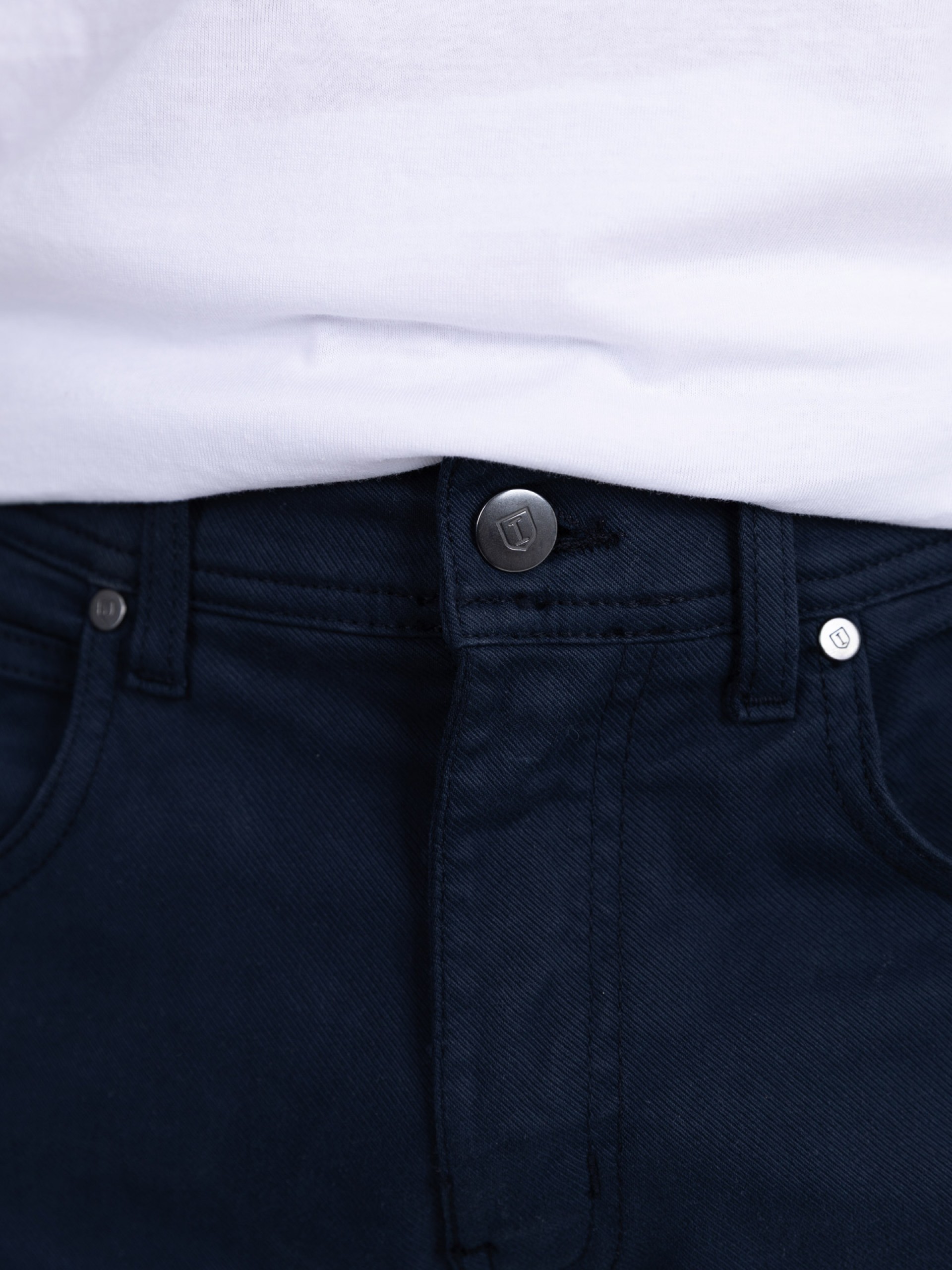 Calça de sarja regular fit