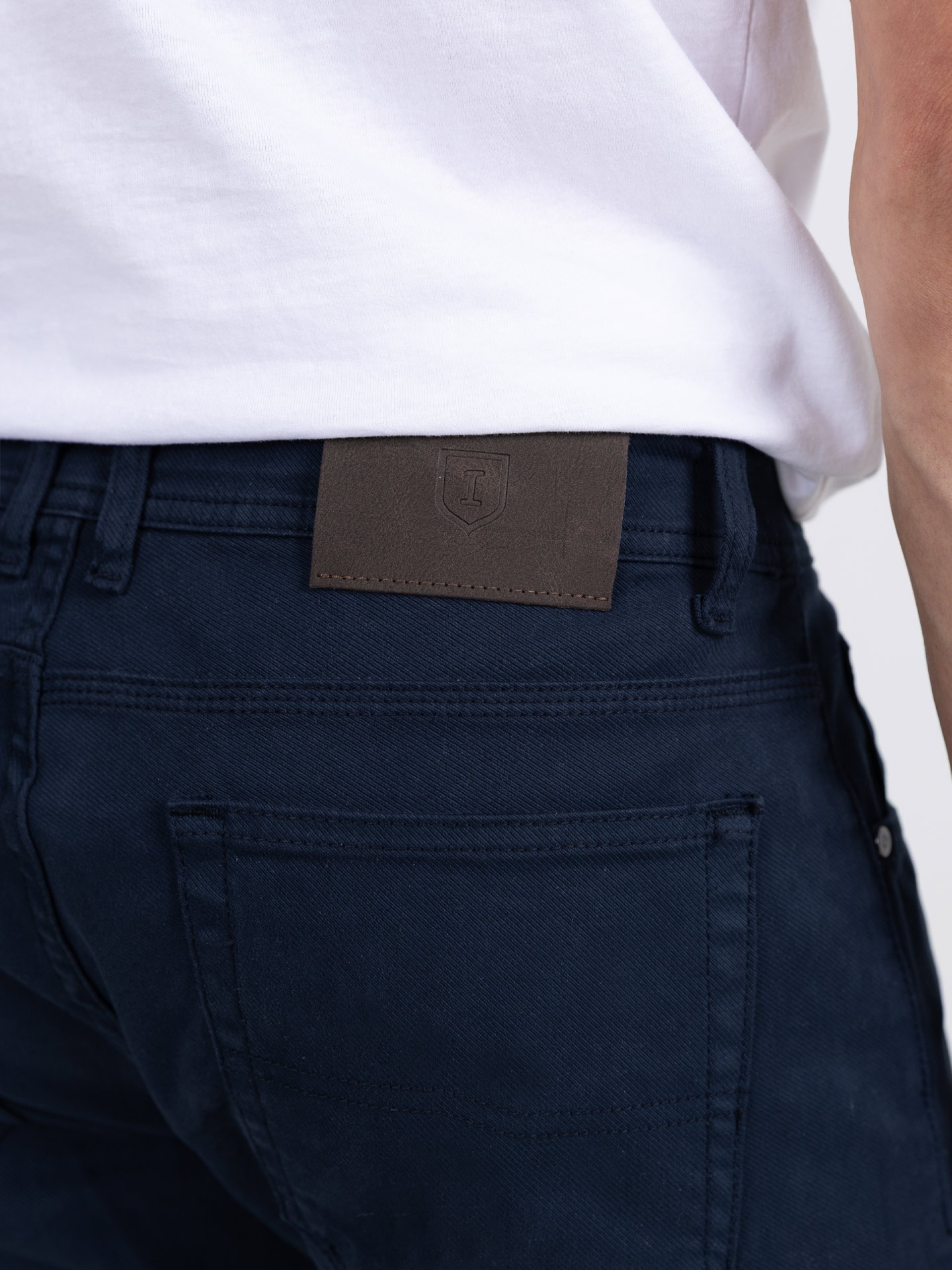 Calça de sarja regular fit