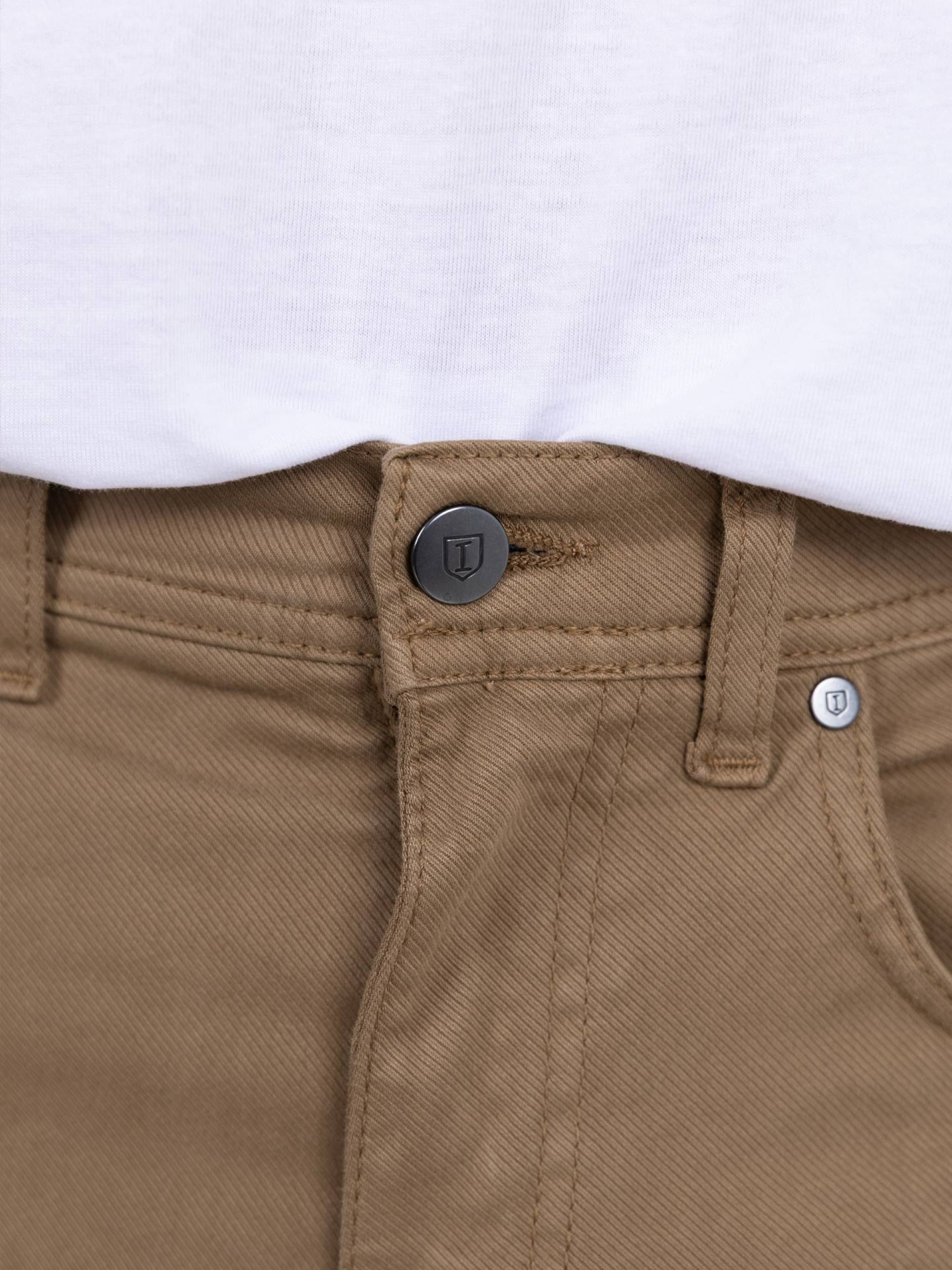 Calça de sarja regular fit