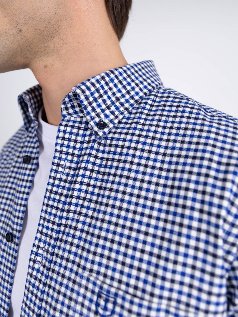 Overshirt padr�o xadrez