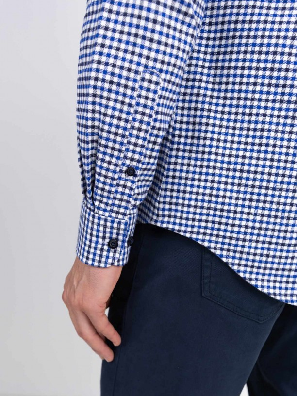 Overshirt padrão xadrez Overshirt padrão xadrez