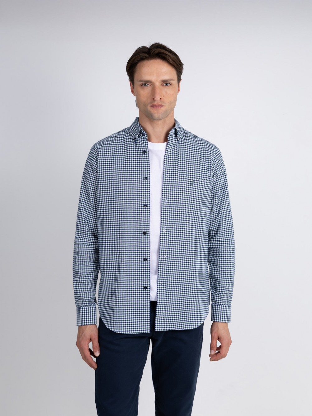 Overshirt padrão xadrez