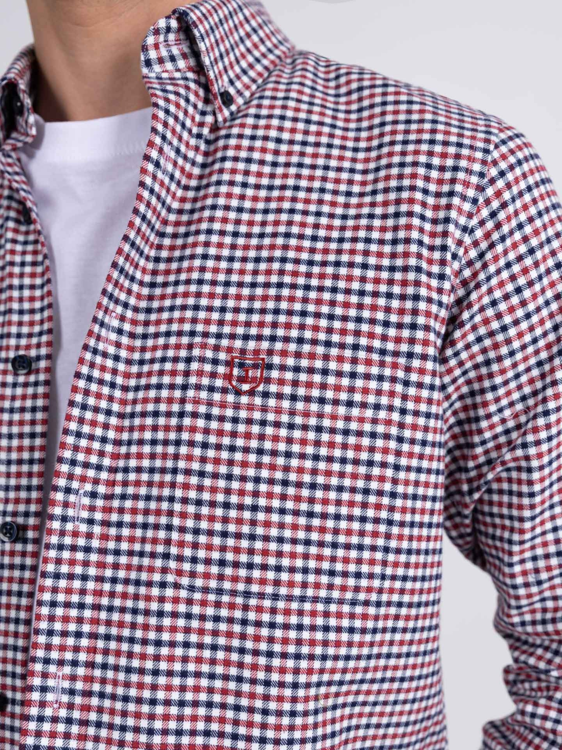 Overshirt padrão xadrez