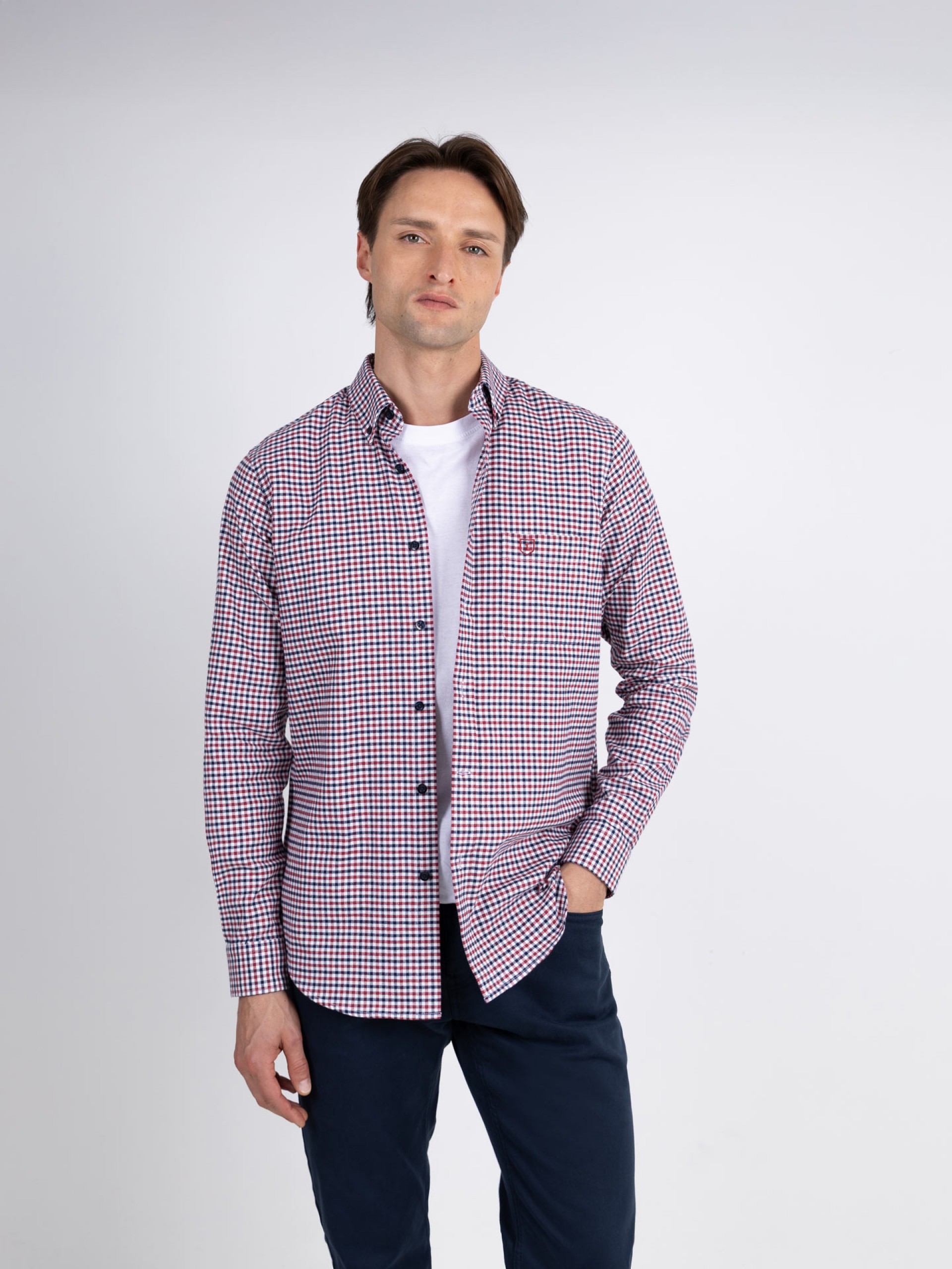 Overshirt padrão xadrez