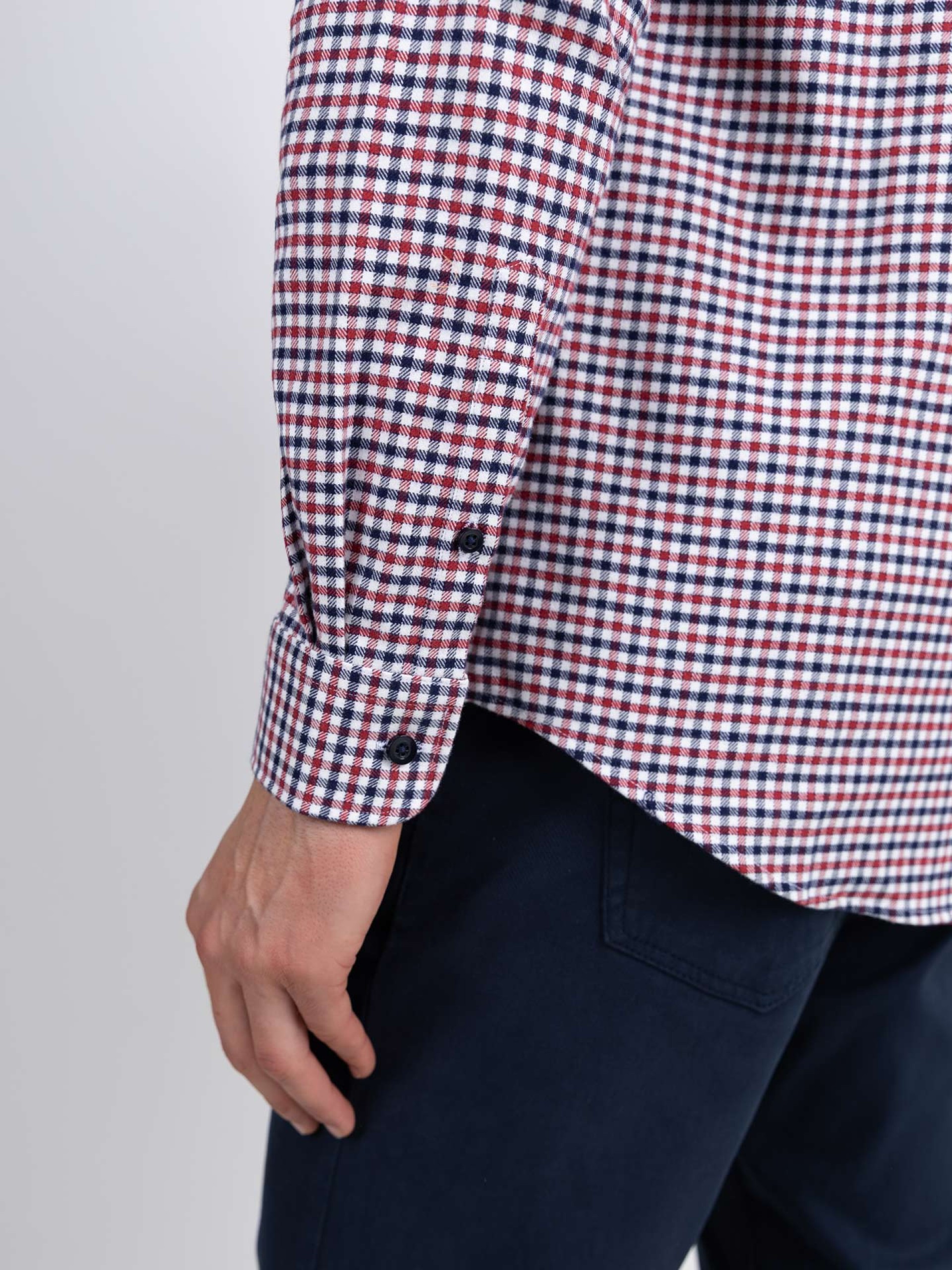 Overshirt padrão xadrez