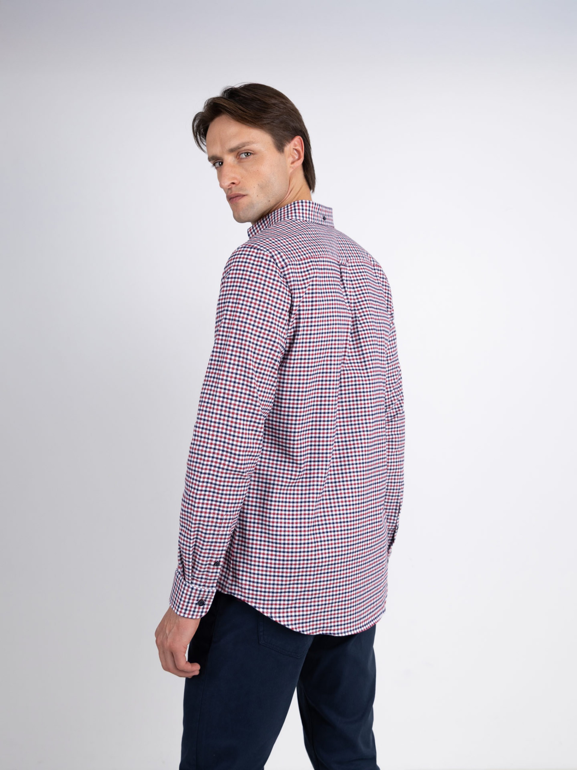 Overshirt padrão xadrez