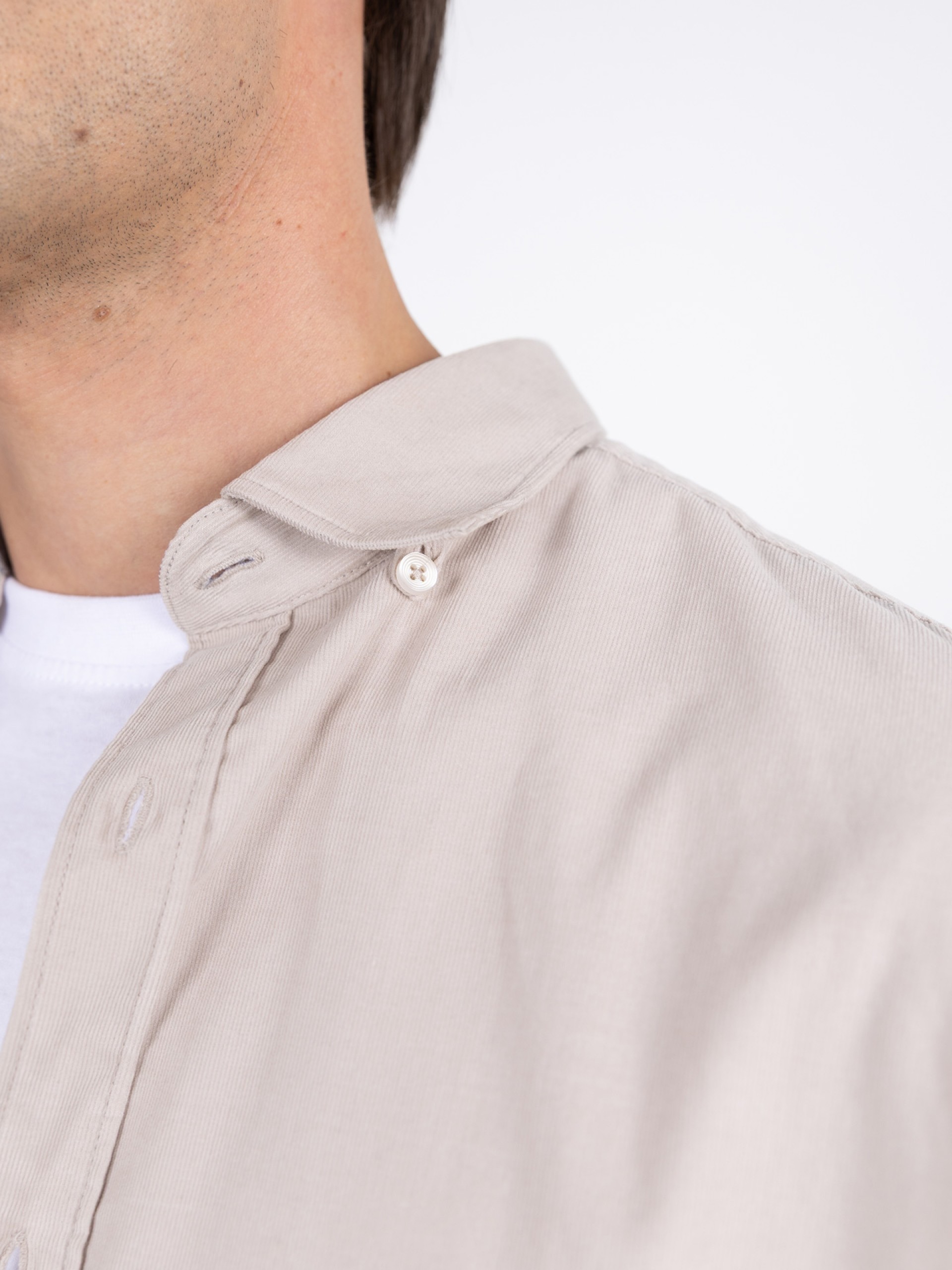 Camisa casual de bombazine