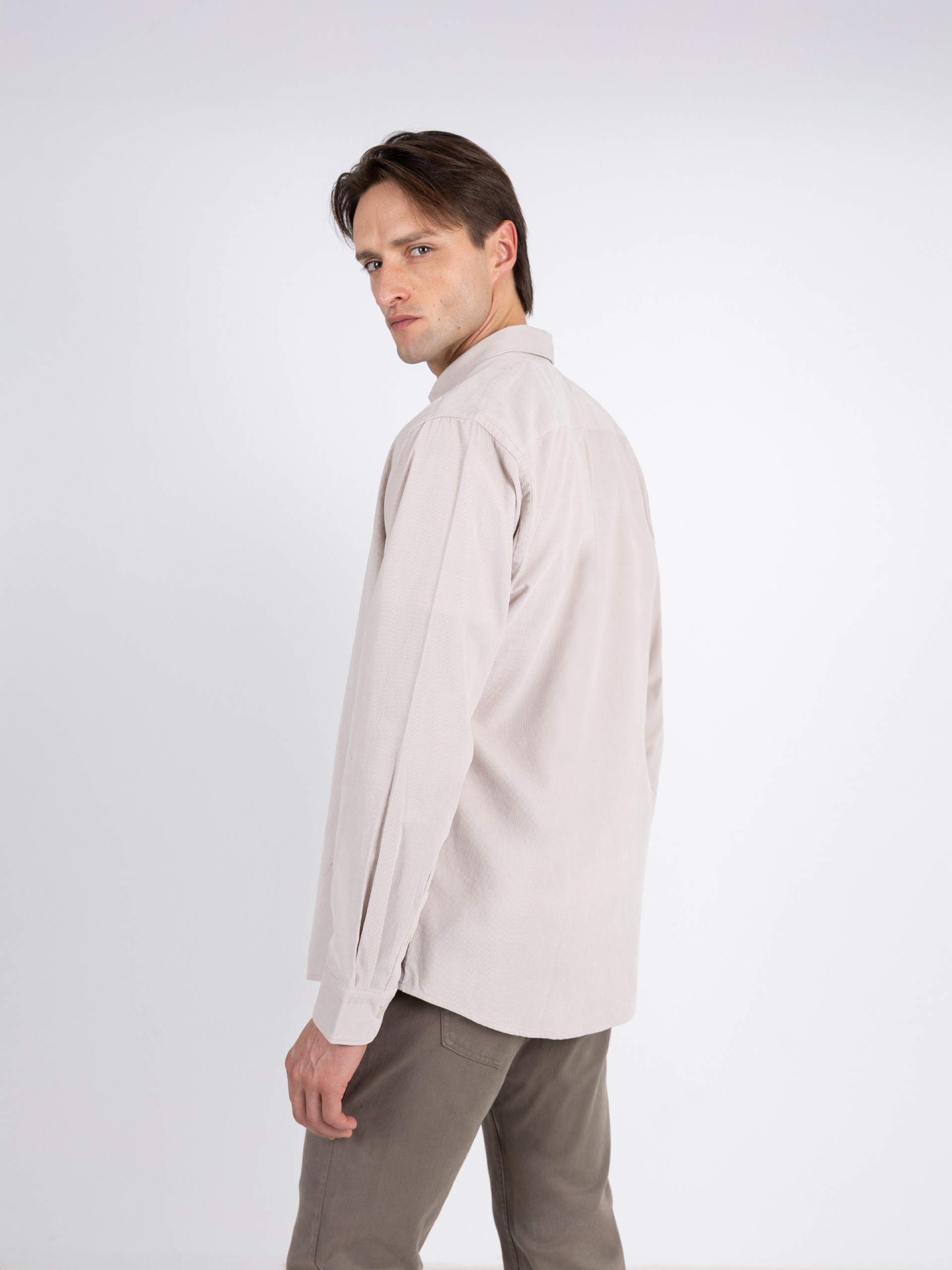 Camisa casual de bombazine