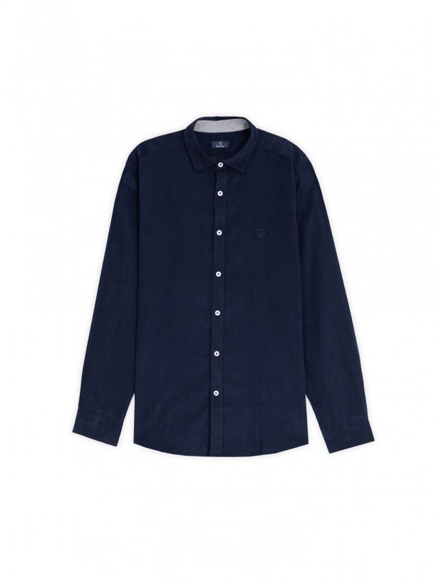 Camisa casual de bombazine