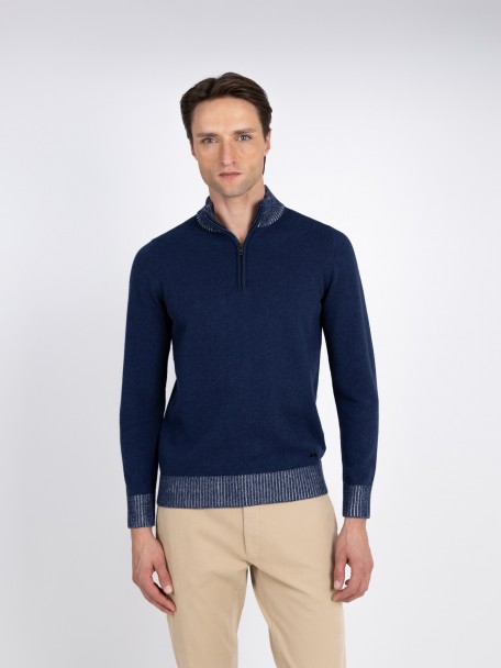 Camisola de meio fecho
