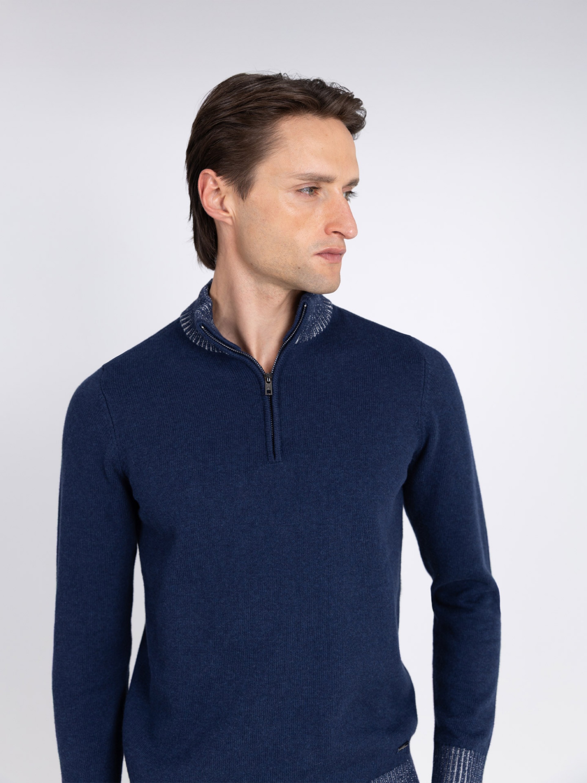 Camisola de meio fecho