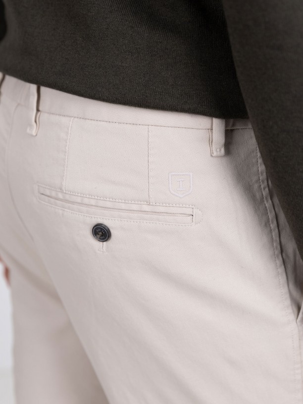 Slim-fit corduroy trousers