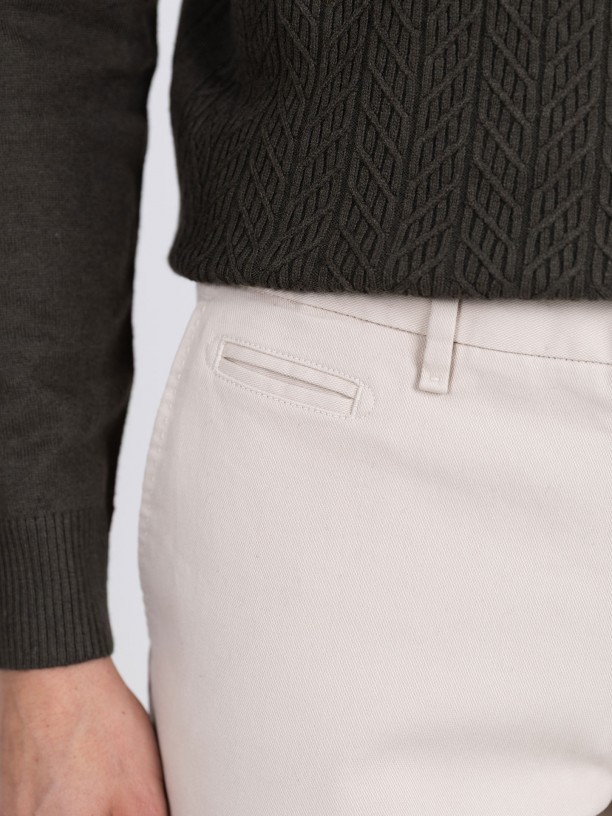 Slim-fit corduroy trousers