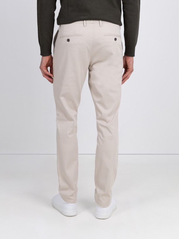 Slim-fit corduroy trousers