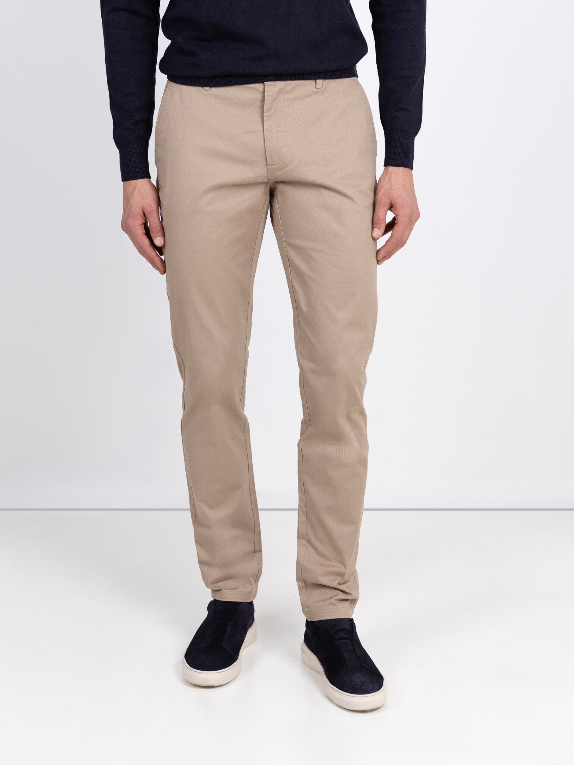 Pantalones chino de algodón elástico