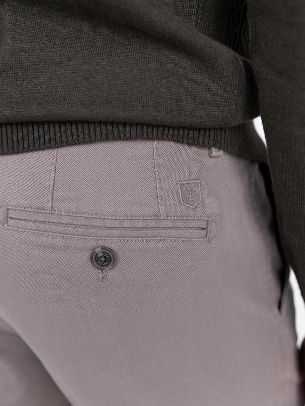 Slim-fit corduroy trousers