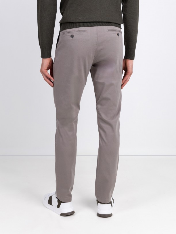 Slim-fit corduroy trousers