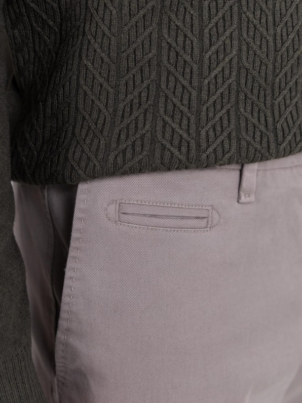 Slim-fit corduroy trousers