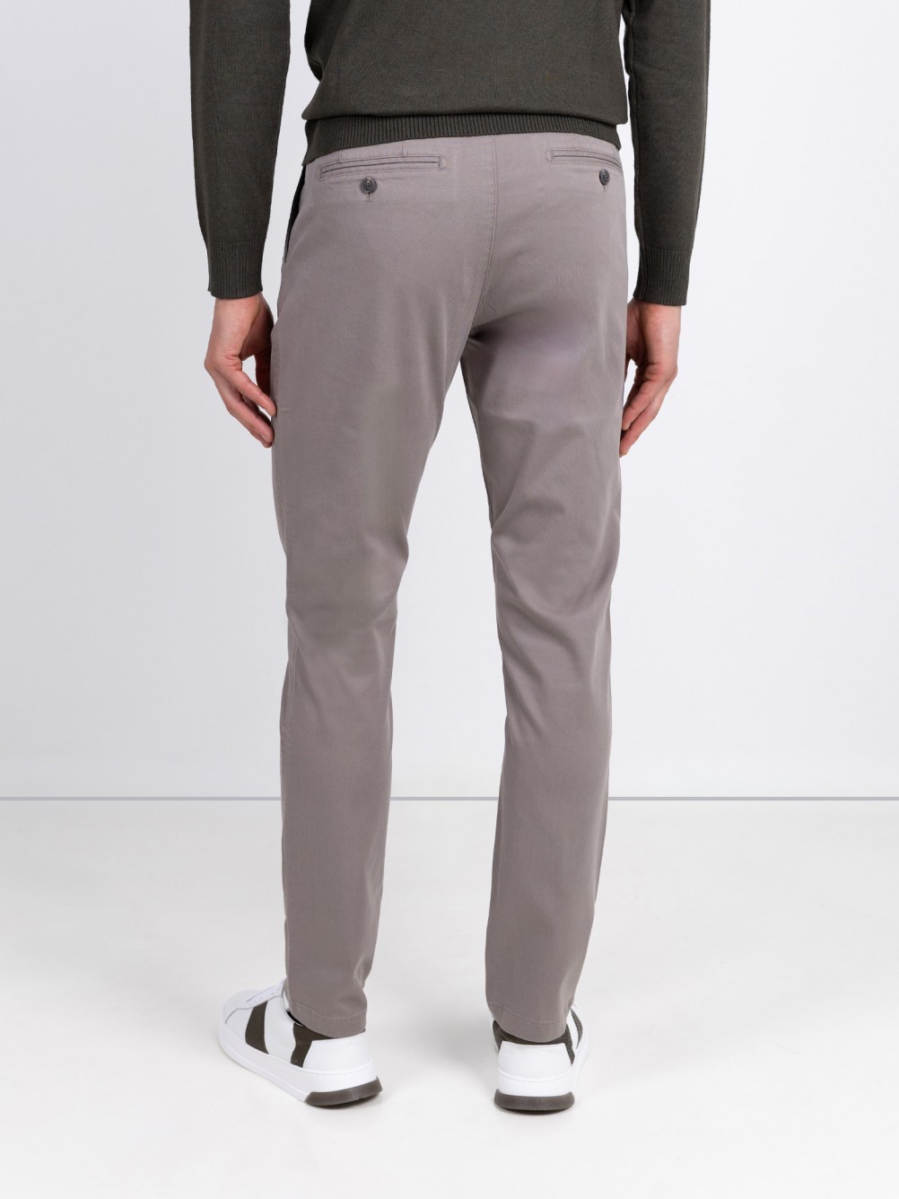 Cal�as chino de algod�o el�stico