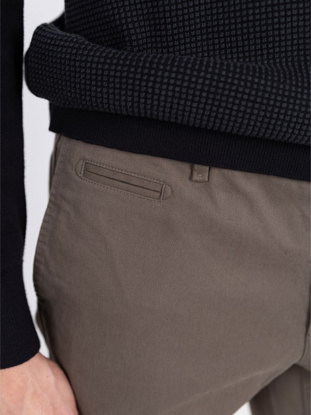 Slim-fit corduroy trousers