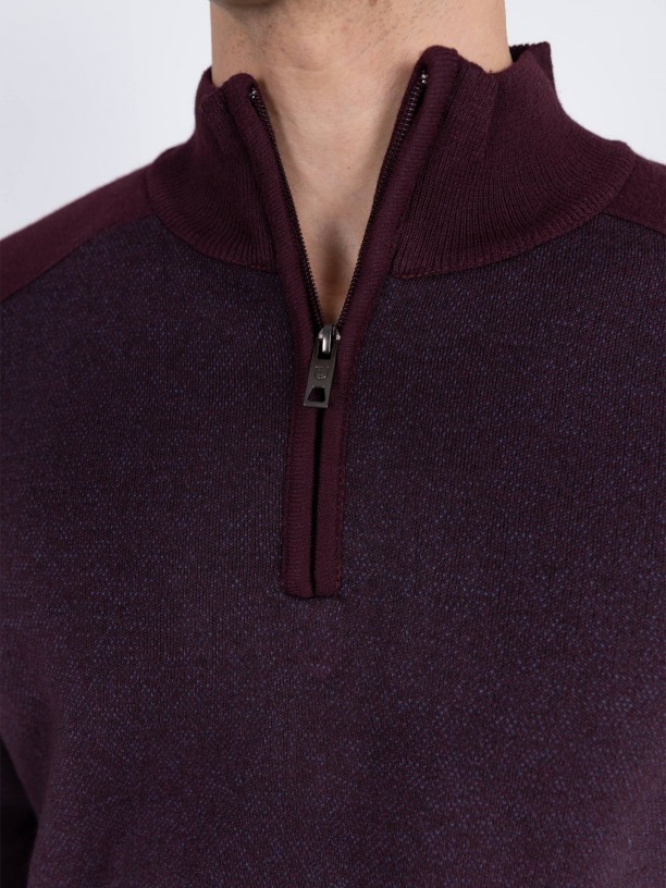 Sudadera polar con media cremallera Sudadera polar con media cremallera