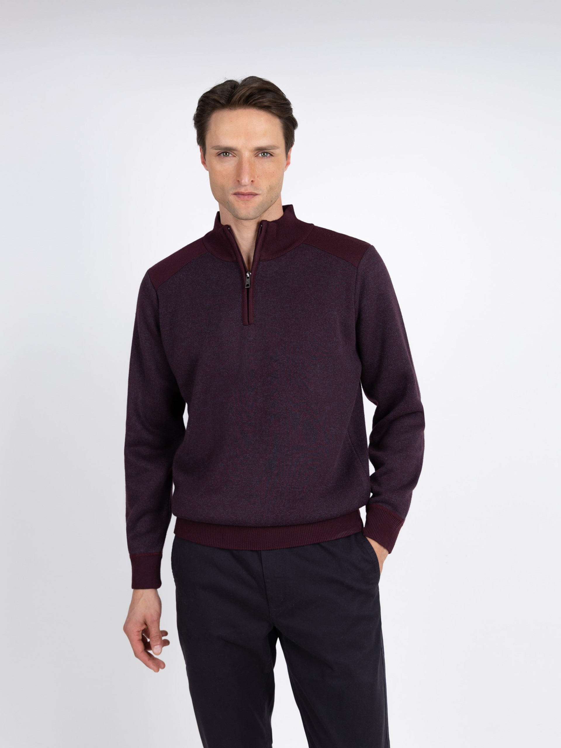 Sudadera polar con media cremallera