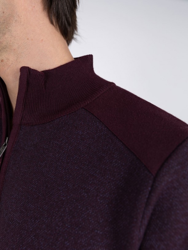 Sudadera polar con media cremallera Sudadera polar con media cremallera