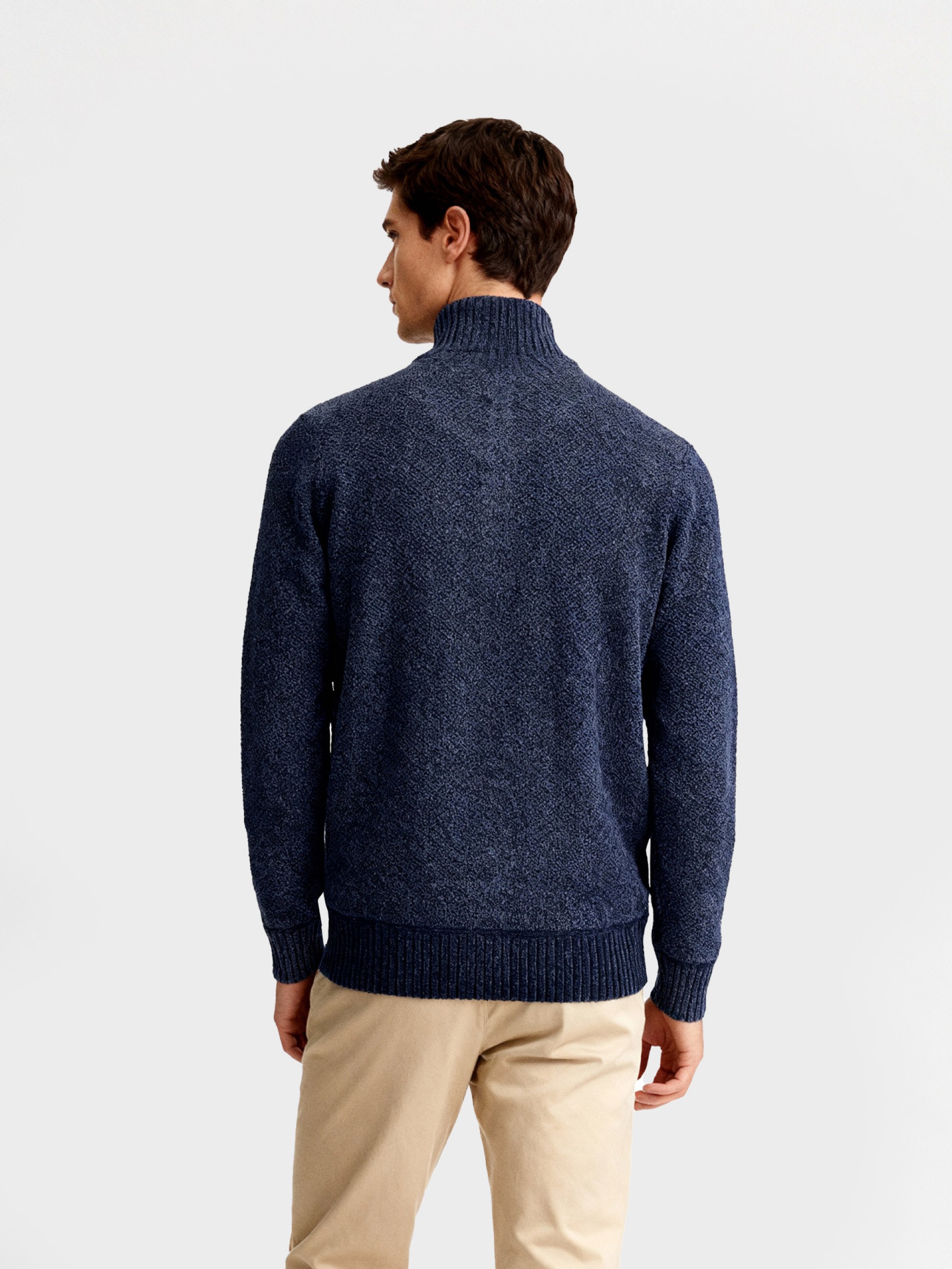 Polar half-zip knit