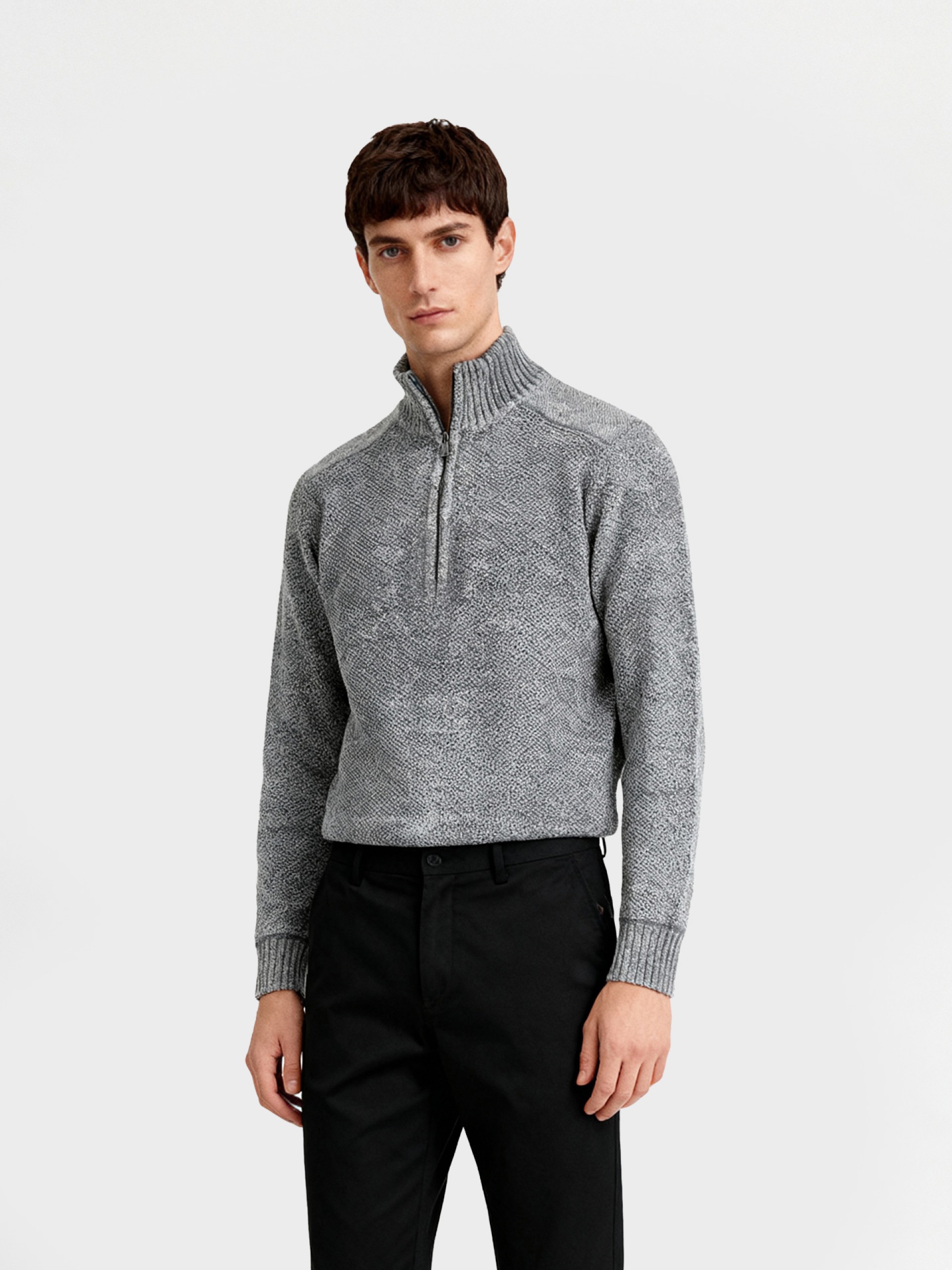 Polar half-zip knit