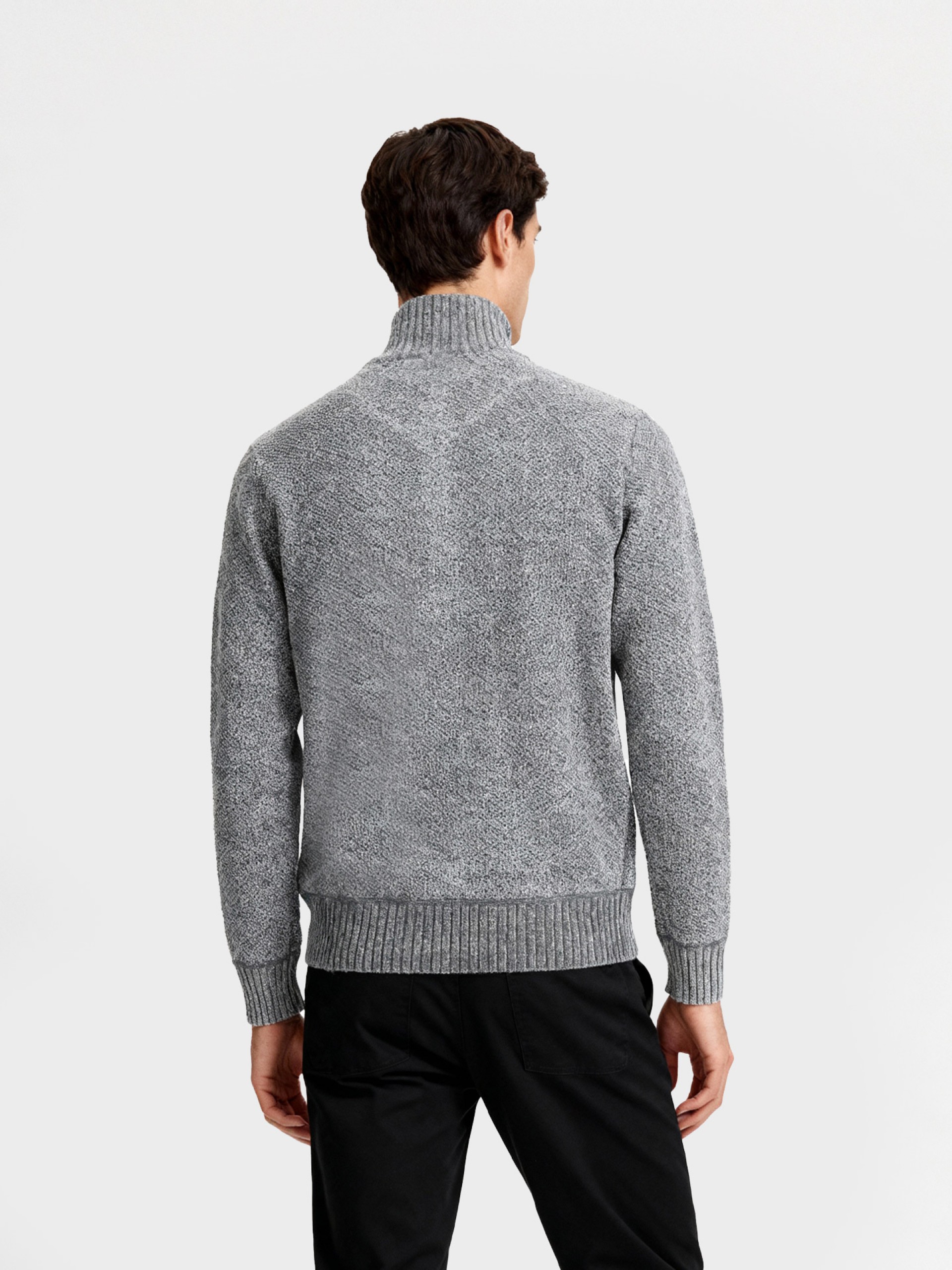 Polar half-zip knit