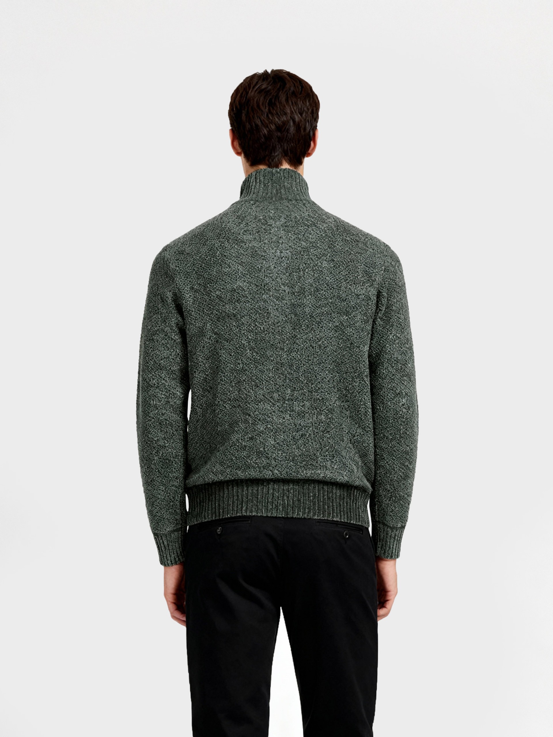 Polar half-zip knit
