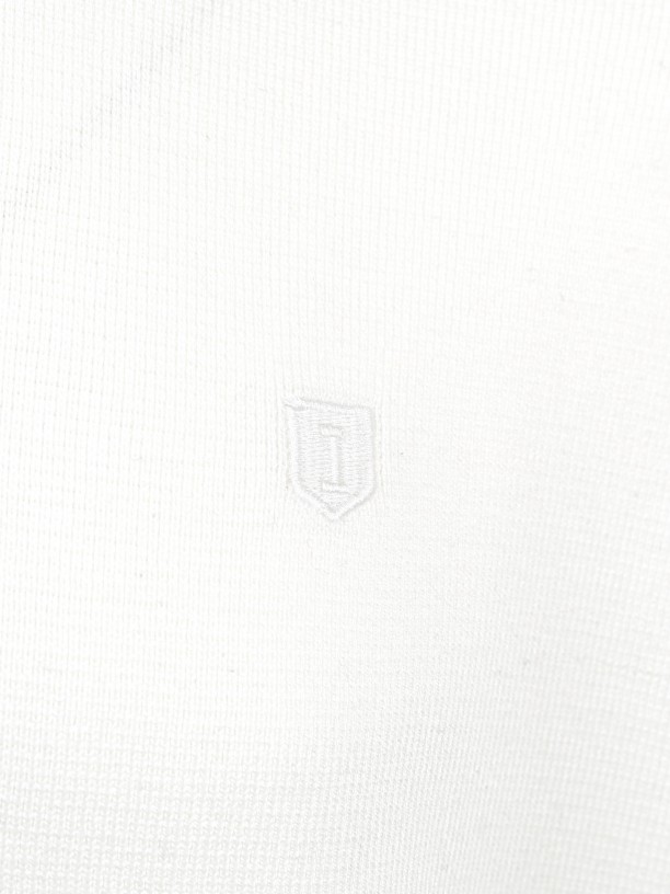 Structured crew-neck knit