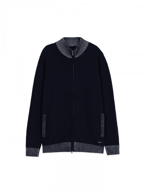 100% cotton knitted jacket