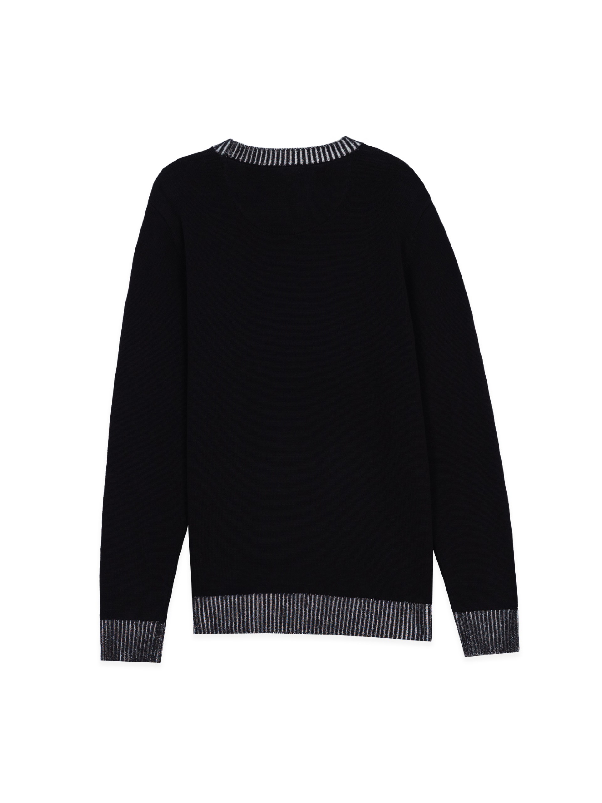 Camisola de malha algodão gola redonda