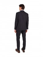Fato de micro padrão regular fit 100% lã Fato de micro padrão regular fit 100% lã