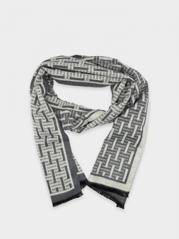 Cachecol com padrão Cachecol com padrão