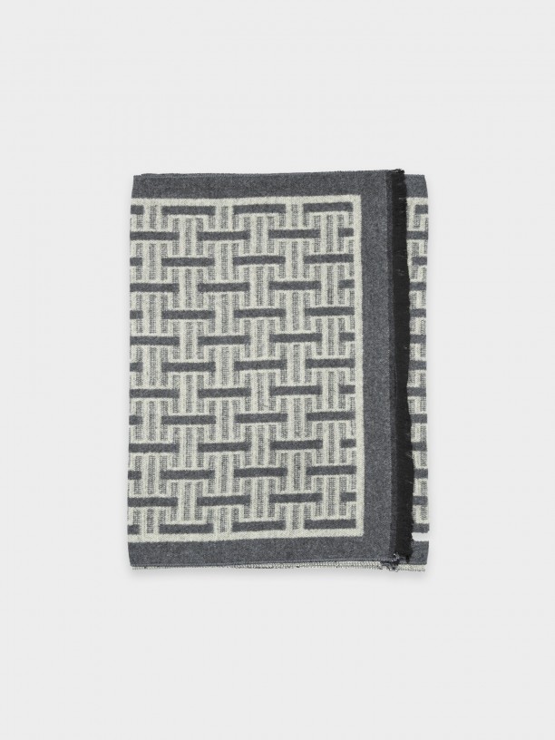 Cachecol com padrão Cachecol com padrão