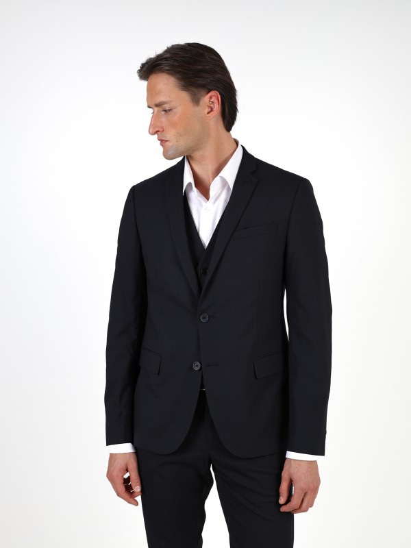 Plain suit made from vegan fabric Plain suit made from vegan fabric
