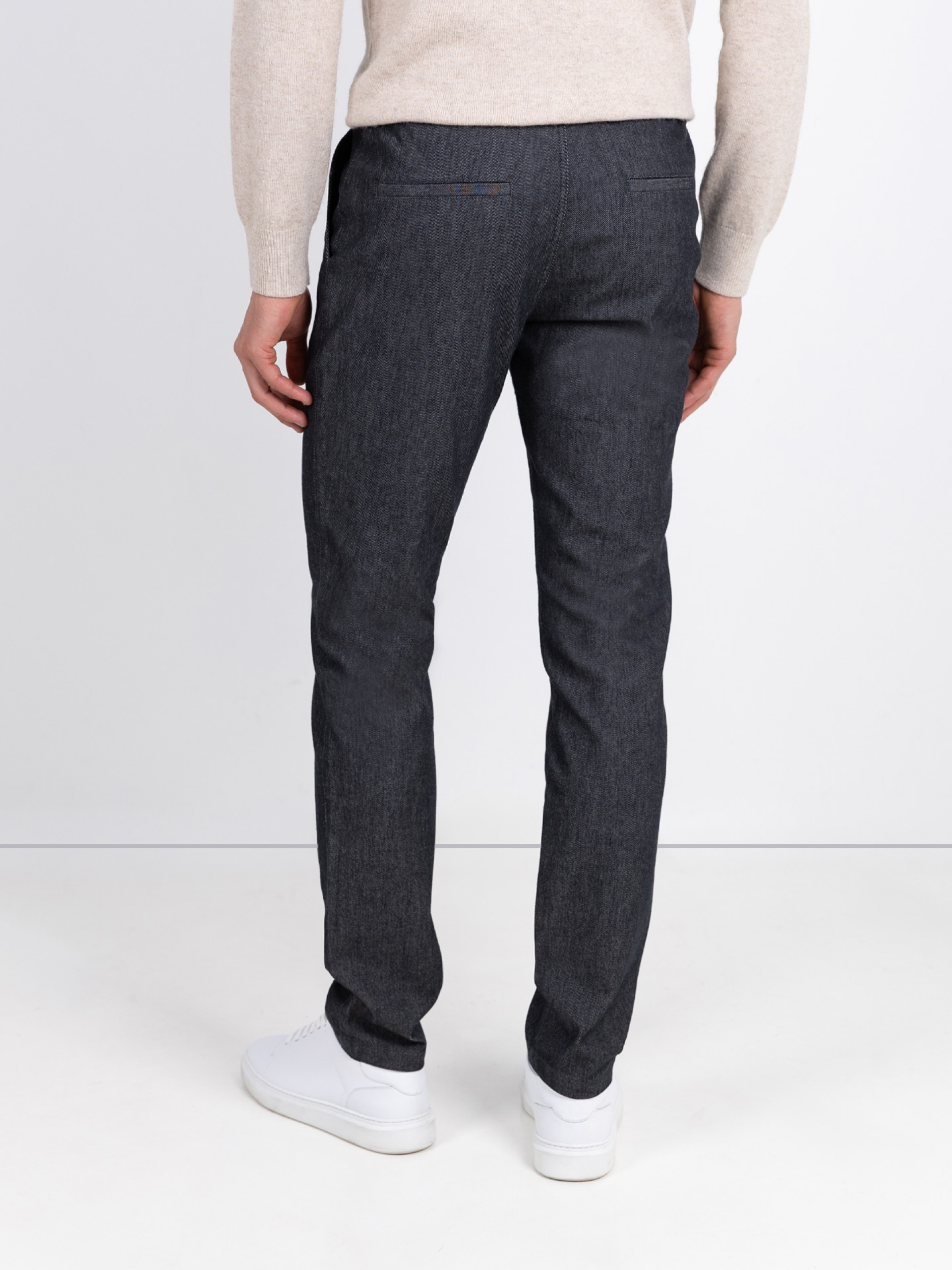 Pantalón jogger de tejido de algodón elástico