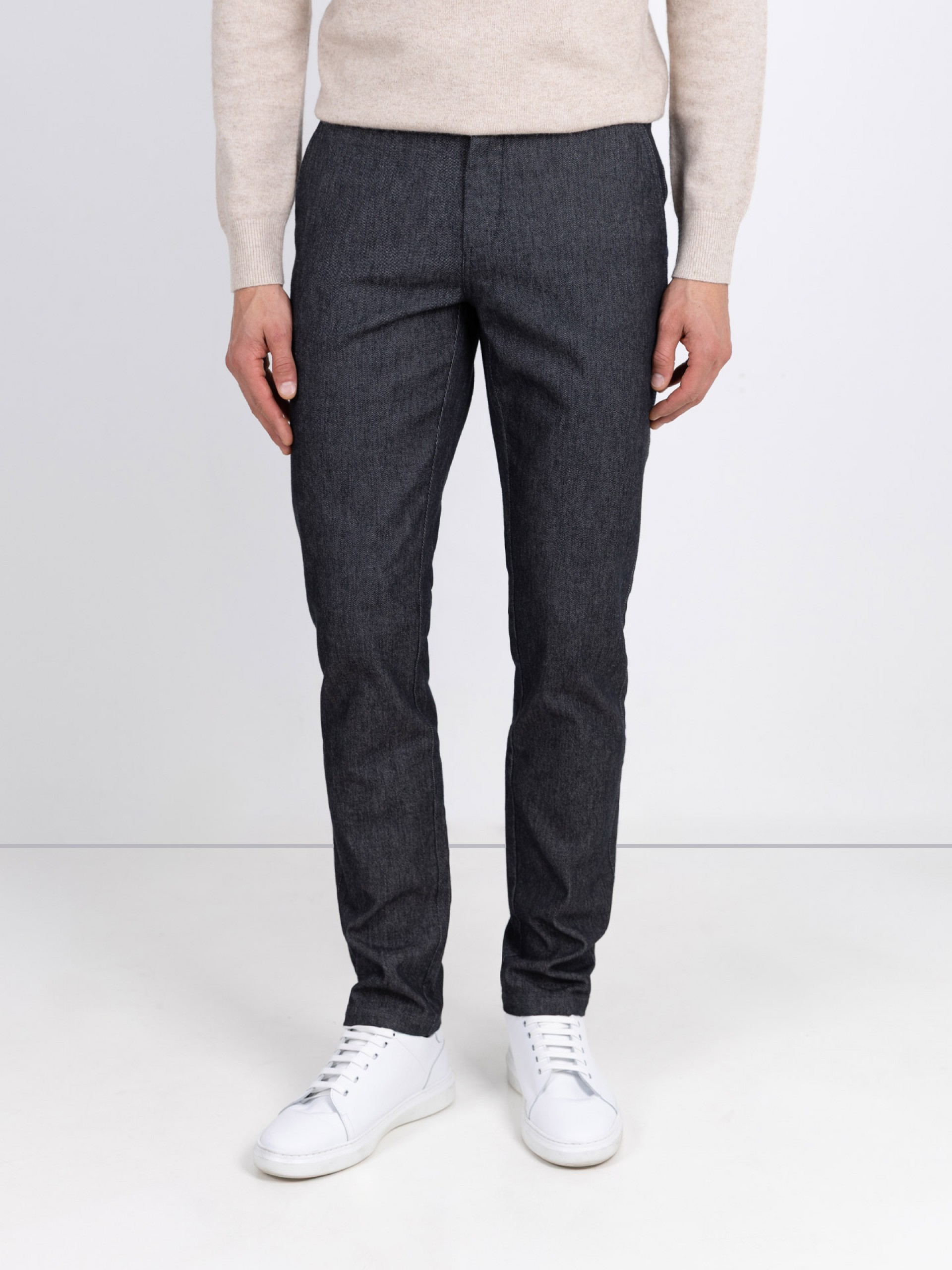 Pantalón jogger de tejido de algodón elástico