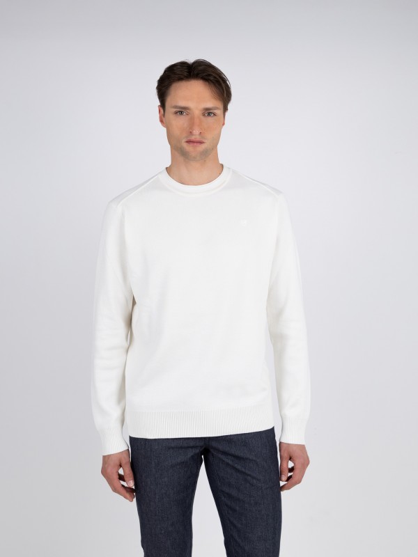 Structured crew-neck knit Structured crew-neck knit