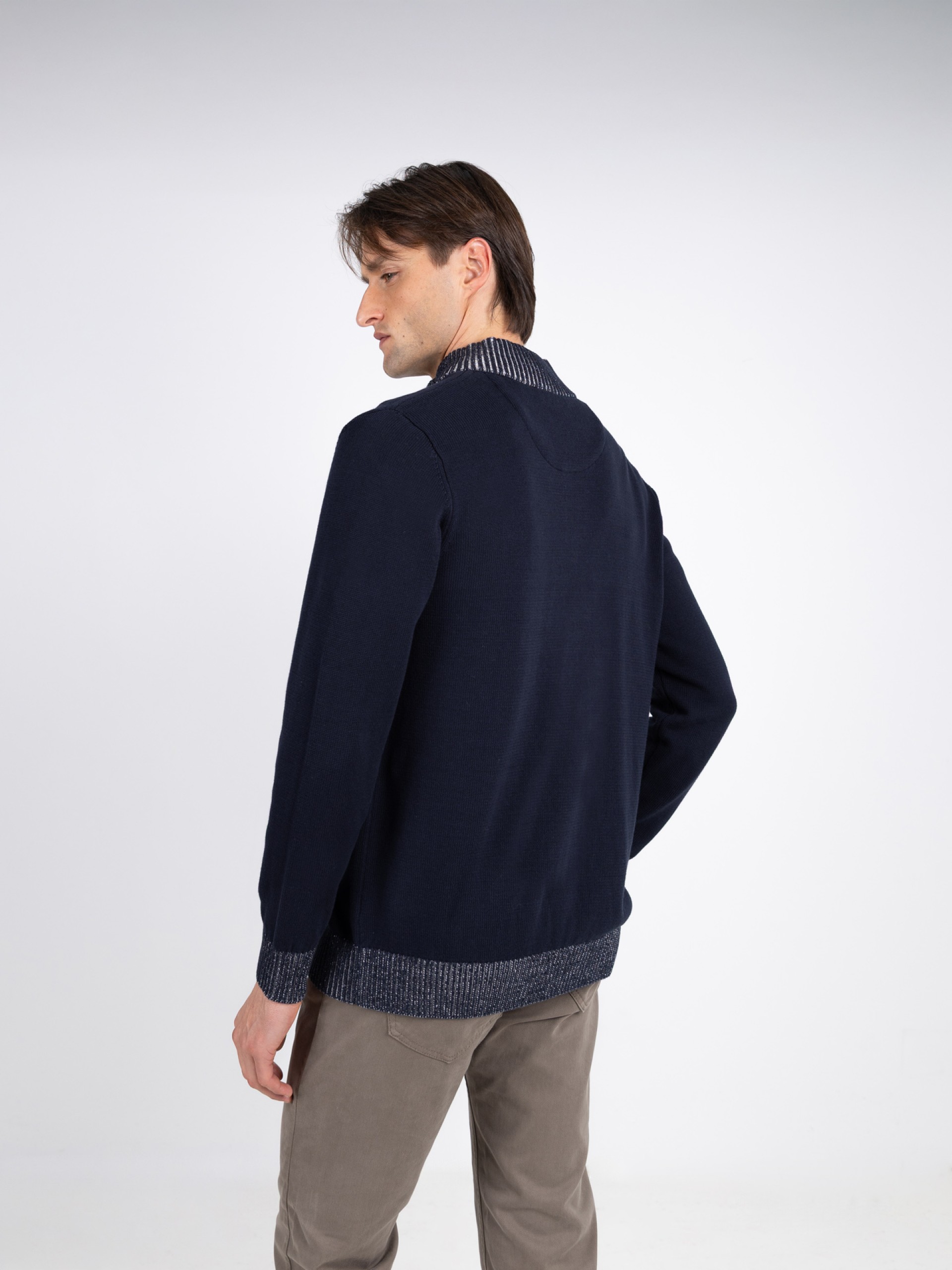 Casaco de malha 100% algodão